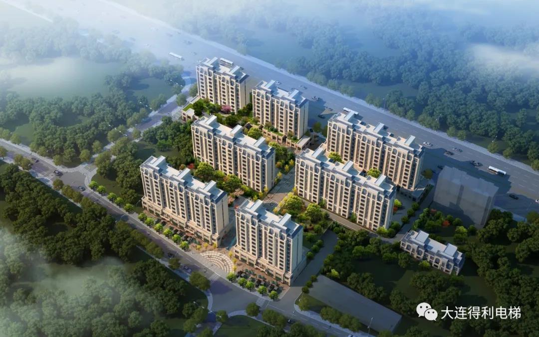 得利電梯成功攜手大連百航置業(yè)集團公司，助力名仕華庭打造高端住宅開發(fā)項目